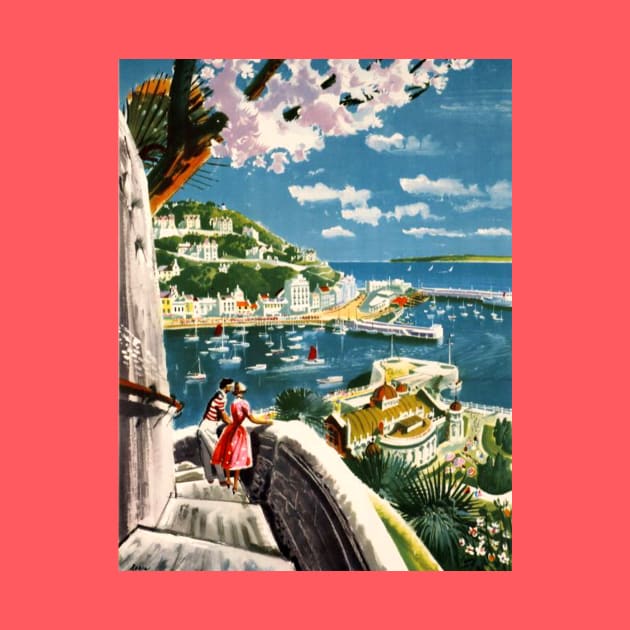 Vintage Travel Artwork - Torquay by Starbase79