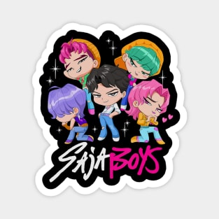 Saja Boys Chibi Boy Band Group Shot Magnet