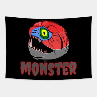 Monster Head of Deep Sea Fish Tapestry