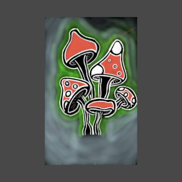 Glowing Mushrooms by Comeau60's