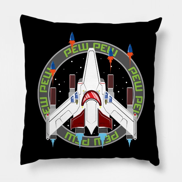 PEW PEW PEW Pillow by KeithKarloff