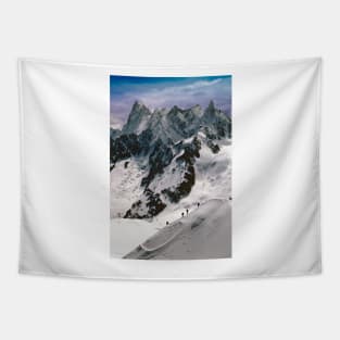 Chamonix Aiguille du Midi Mont Blanc Massif French Alps France Tapestry