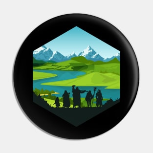 Adventure Party RPG D20 Dice Pin