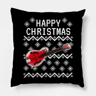 Mandolin Ugly Christmas Mandolinist Brass Musician Pillow