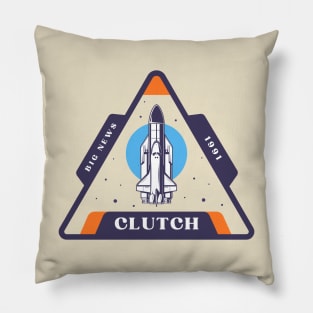 Clutch - Big News 1991 // Design Rocket in Album Fan Art Style Vintage Pillow