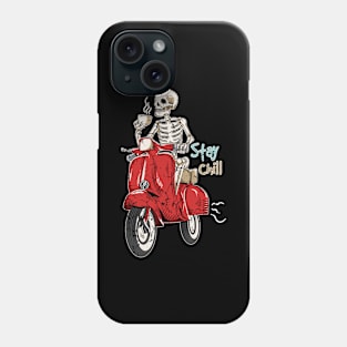 Skeleton, coffee lovers, Funny gift Phone Case