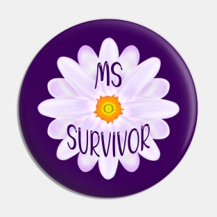 MS Survivor Pin