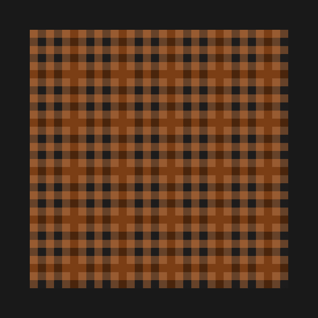 Brown Pixel Plaid by MacSquiddles