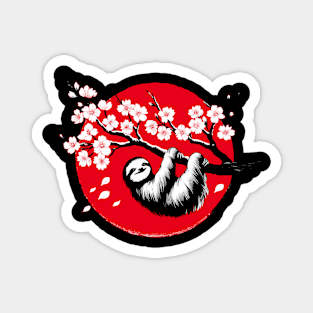 Kawaii Sloth Anime Japan Sakura Novelty Cute Funny Sloth Magnet