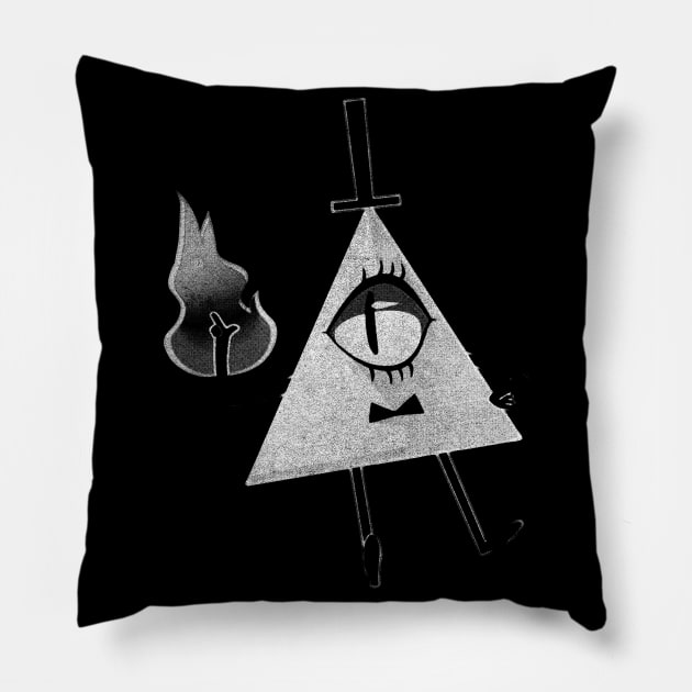 Bill Cipher Pillow by TapABCD