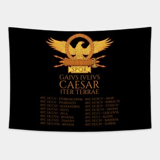 Gaius Iulius Caesar Iter Terrae - Ancient Roman History - Classical Latin Tapestry