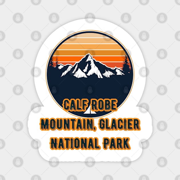 Calf Robe Mountain, Glacier National Park Magnet by Canada Cities