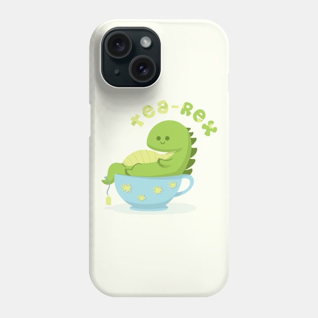 Tea-Rex Phone Case by Studio Mootant