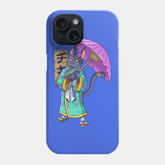 Gueisha cat Phone Case by mauchofett