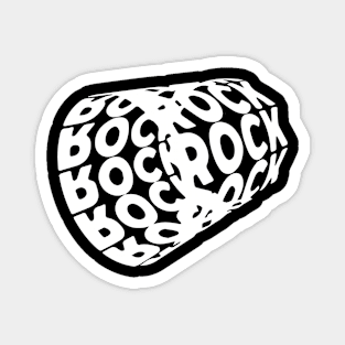 rock rolling logo Magnet