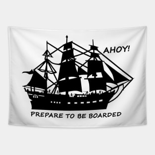 Ahoy! Pirate Ship Tapestry