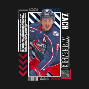 Zach Werenski Paper Poster Version 10 T-Shirt