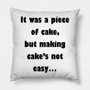 Barenaked Ladies - Piece Of Cake (dark text) Pillow
