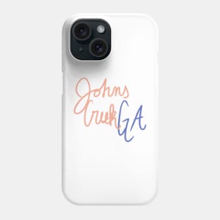 Johns Creek Cursive Phone Case