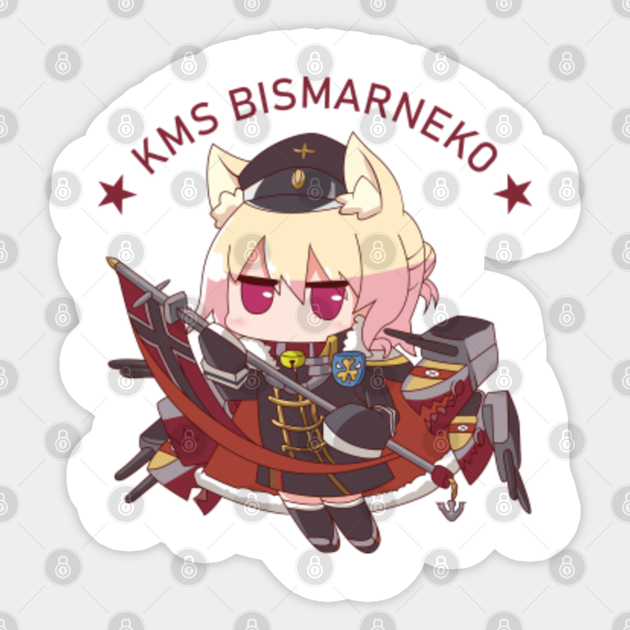 Azur Lane Kms Bismarck Chibi Neko Azur Lane Sticker Teepublic Note that big difference between the two is nagato can proc her barrage when not in flagship position but cannot do faction buffs while bismarck cannot proc its barrage. azur lane kms bismarck chibi neko