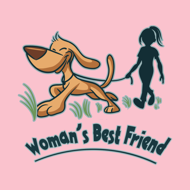 Woman’s Best Friend. When You Love Your Pet. Humans And Animals Graphic. by abstracted