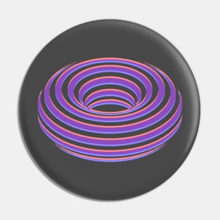 Double Vision Donut Slices Pin