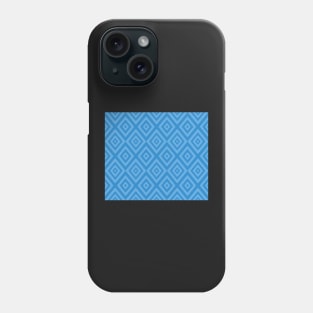 Abstract geometric pattern - blue. Phone Case