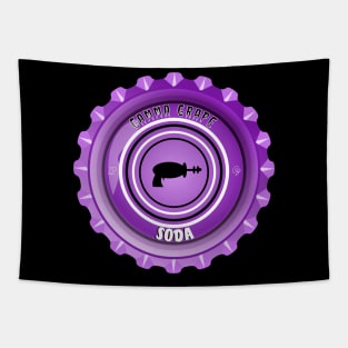 Gamma Gun Grape Soda Bottlecap Tapestry