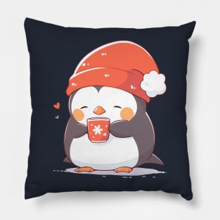 Cute Cocoa Penguin Pillow