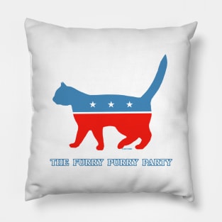 The Furry Purry Party aka the house cat party Pillow