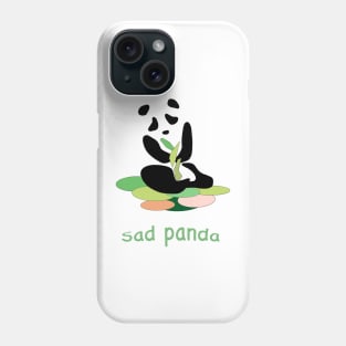 Sad Panda Bear, Save the Pandas, Earth Day Panda Phone Case