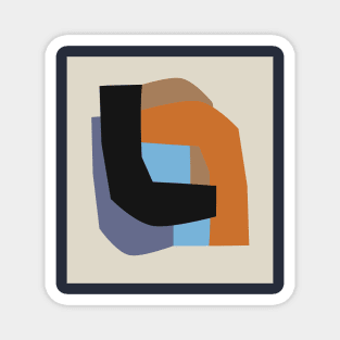 Autumnal Geometric Composition Magnet