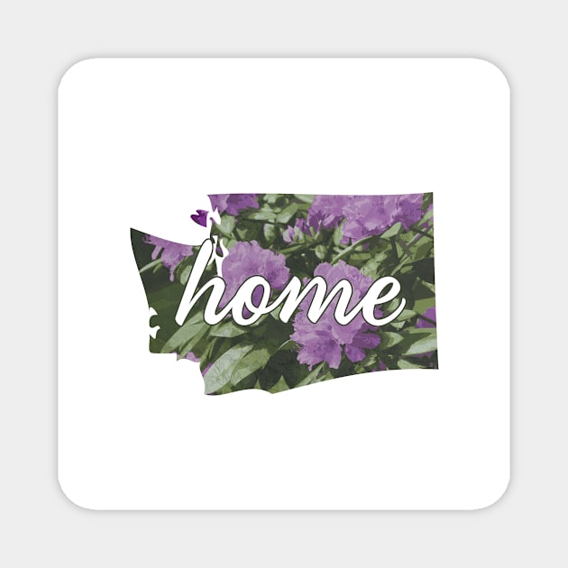 Washington State Rhododendron Home Magnet by Lavenderbuttons