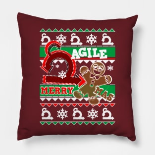 XMAS UGLY SWEATER AGILE Pillow