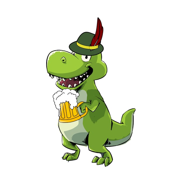 Beer Drinking Dinosaur, T Rex, Funny, Humor, Dino by iHeartDinosaurs