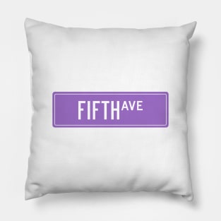 Fifth ave purple Pillow