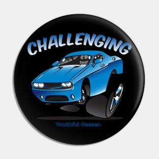 Challenging Cartoon Car Toon Pin