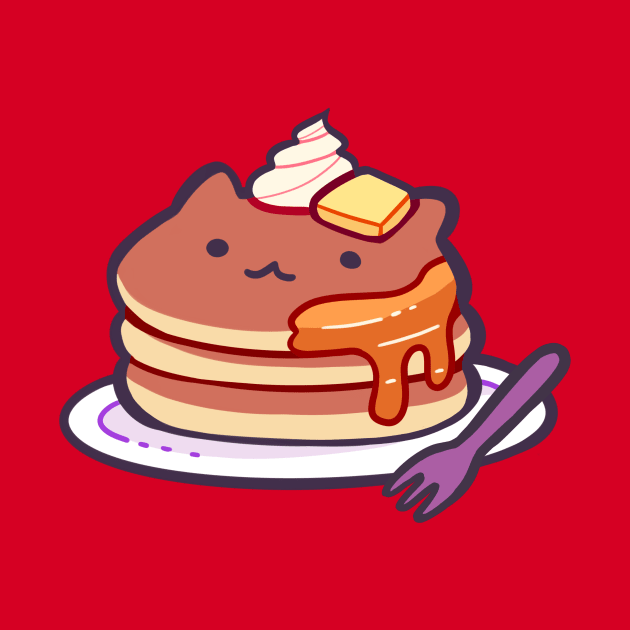 Cat Pancakes by giraffalope