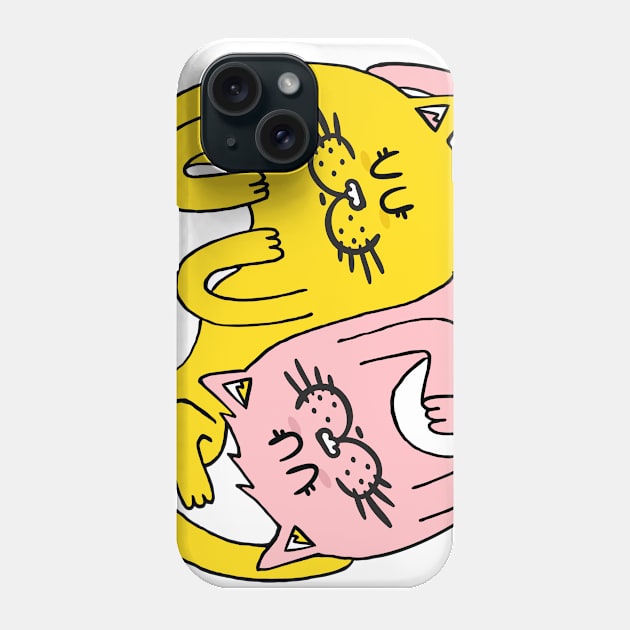 Yin & Yang cats Phone Case by adrianserghie