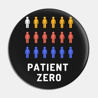 Patient zero coronavirus funny design Pin