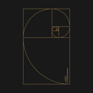 Fibonacci Golden Ratio Spiral T-Shirt