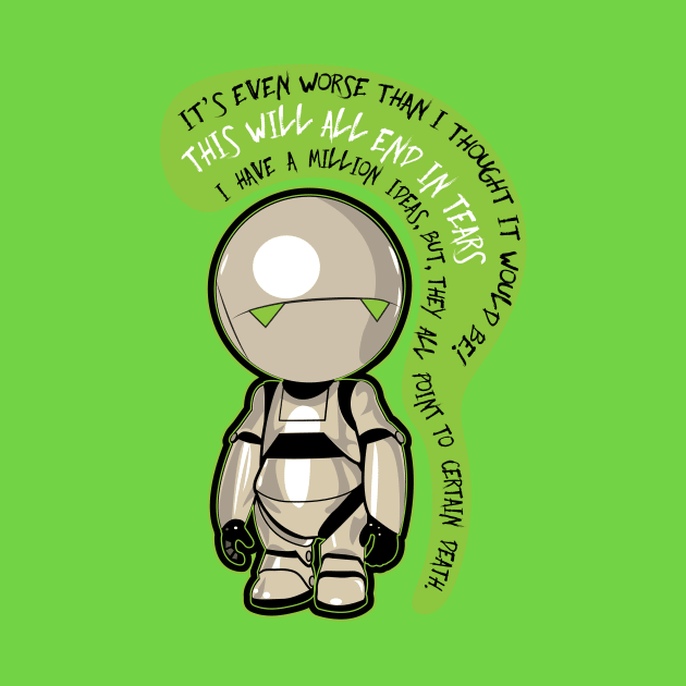 Marvin : the pessimist robot by VanyNany