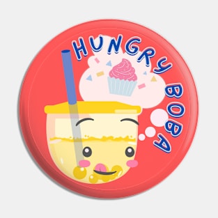 Hungry Boba Pin