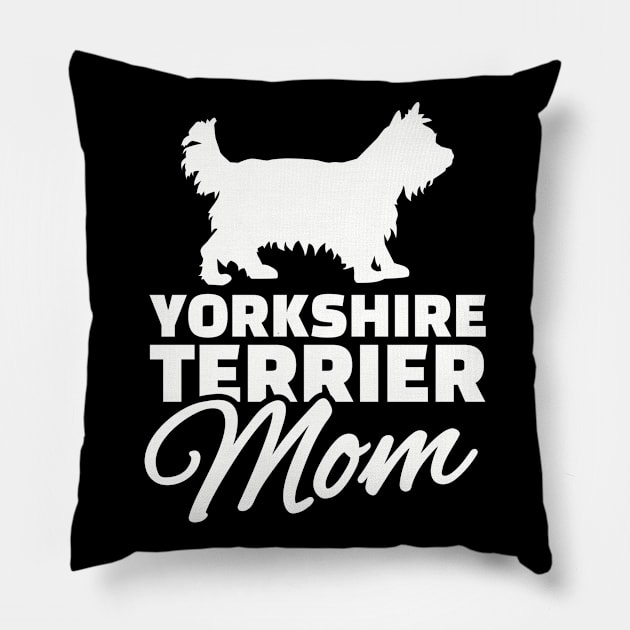 Yorkshire Terrier Mom Pillow by Designzz