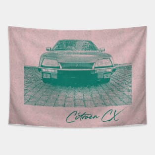 Citroën CX - Retro Styled Art Print Tapestry