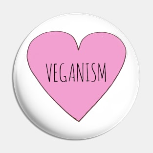 Veganism Love Pin