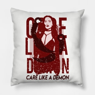 Care like a demon . Maze Pillow