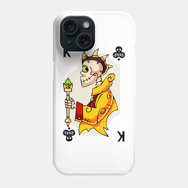 Easy Halloween Playing Card Costume: King of Clubs Phone Case by SLAG_Creative