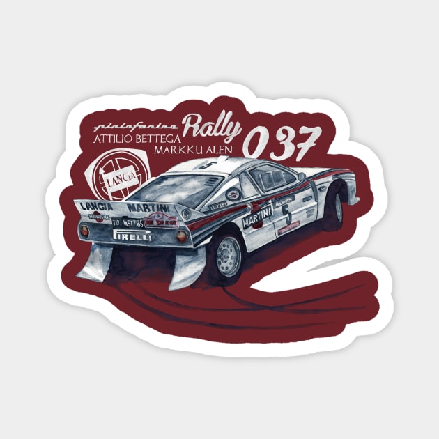 Rally group B: Lancia 037 rally Magnet by dareba