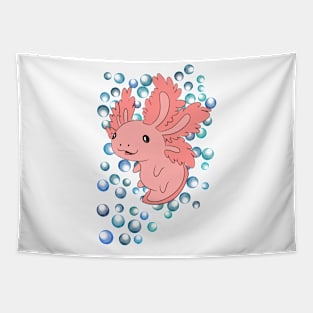 Bubbles the Axolotl Tapestry